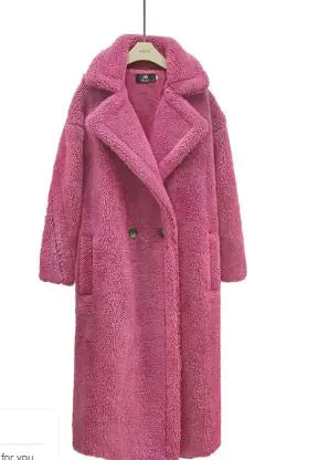 Plush Cashmere Lamb Winter Coat