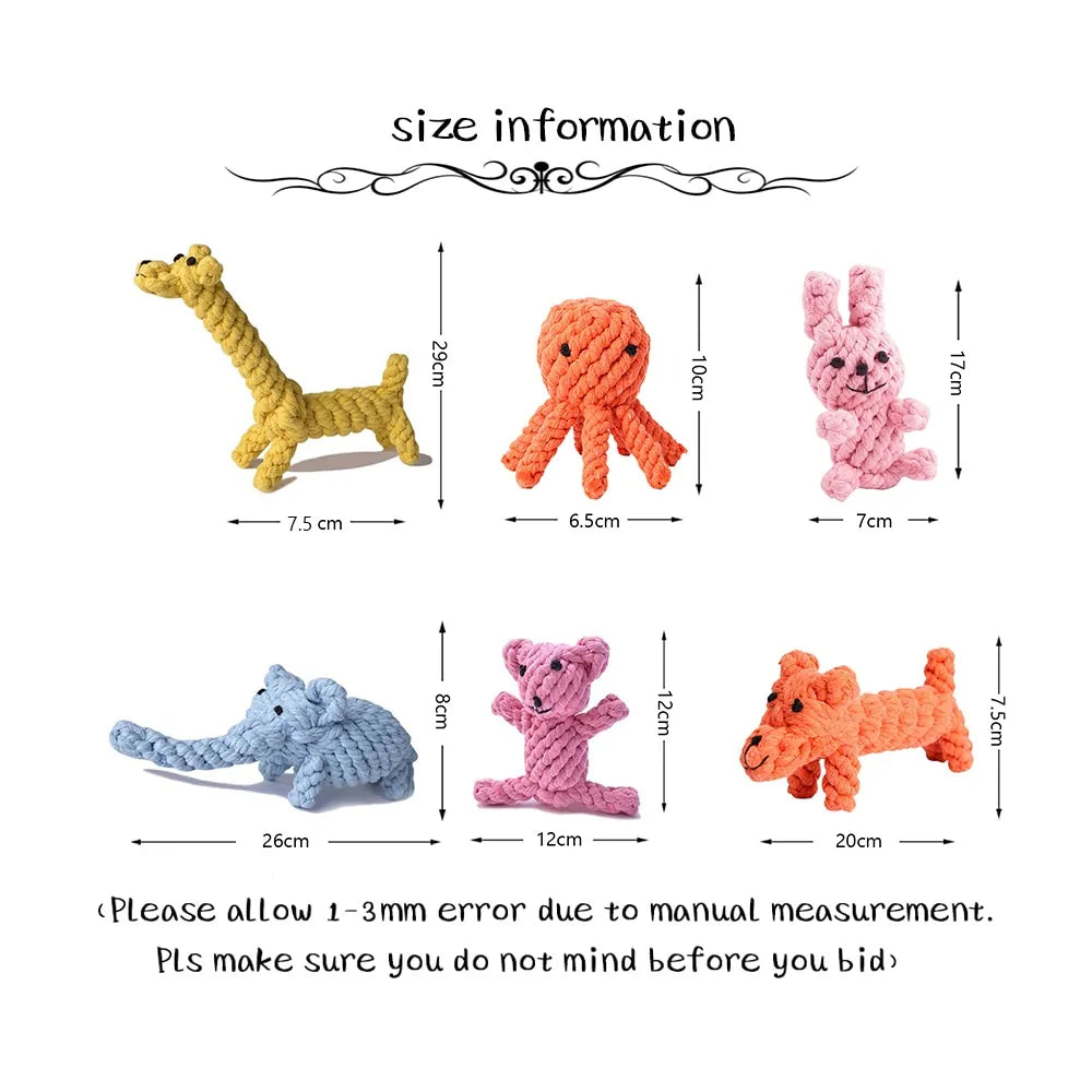 Critter Cord Chew Toys