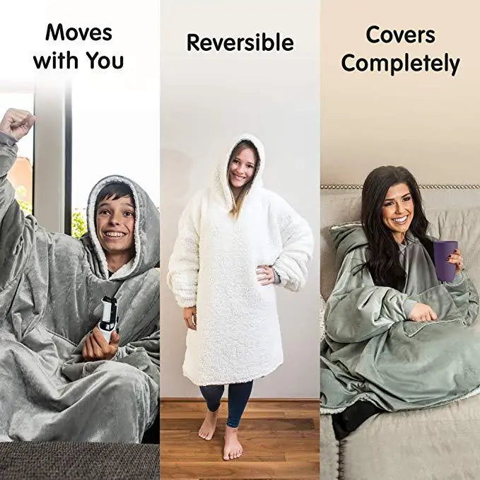 Stylish Hooded Lounge Blankets