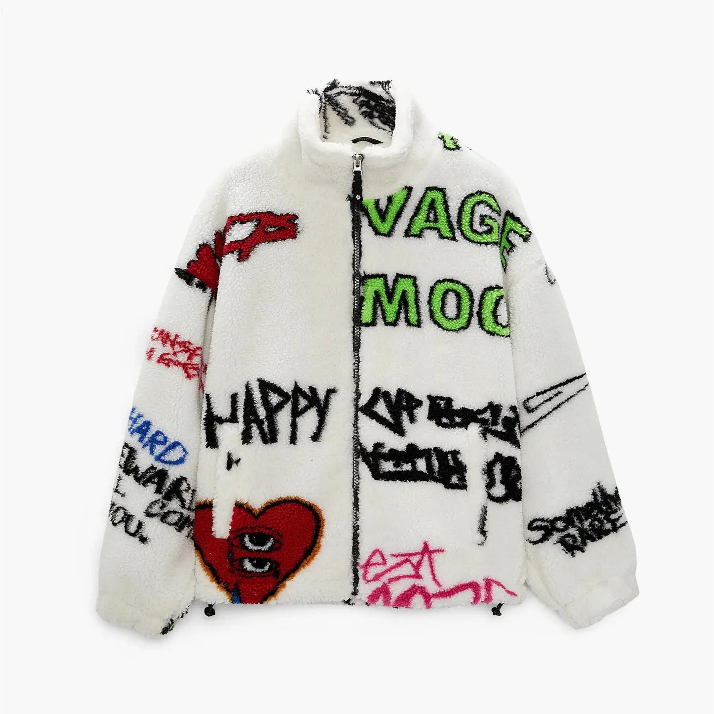 Chic Graffiti Coat