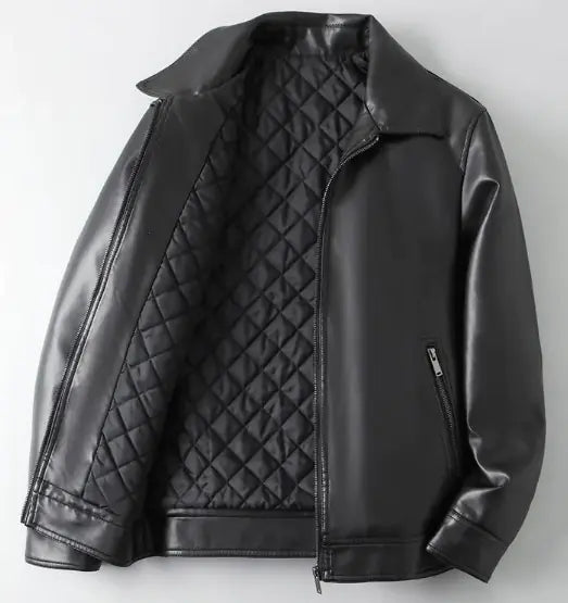 Men's Autumn Leather Sports Jacket