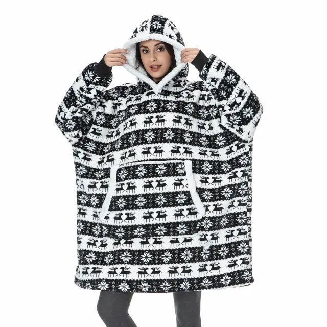 Fun Winter Oversized Hoodie!