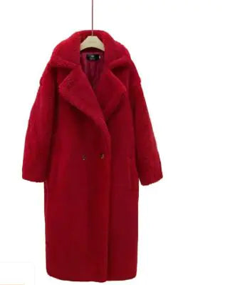 Plush Cashmere Lamb Winter Coat