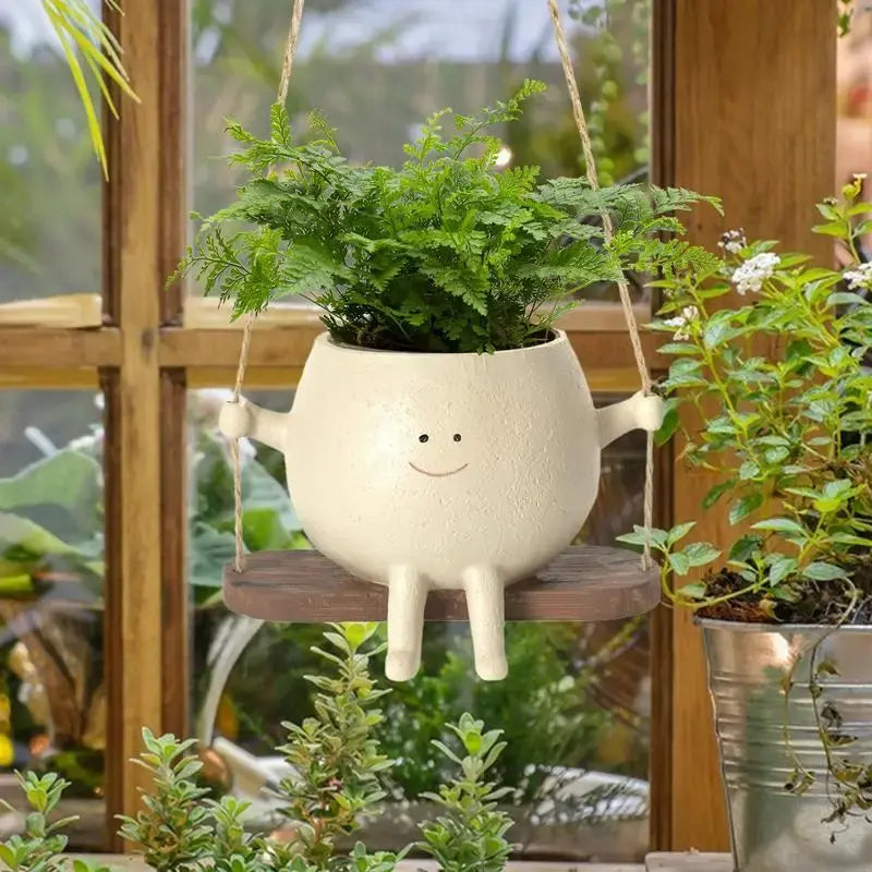 Swinging Smiles Planter Pot