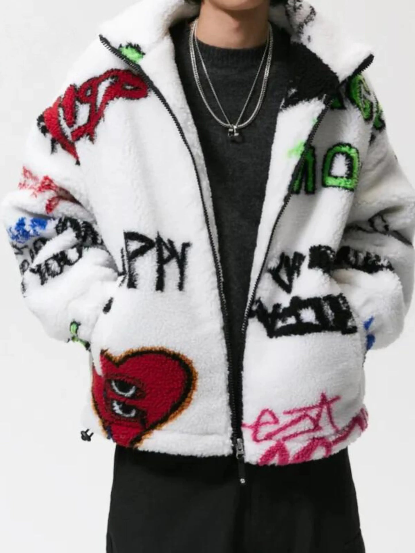 Chic Graffiti Coat