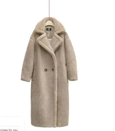 Plush Cashmere Lamb Winter Coat