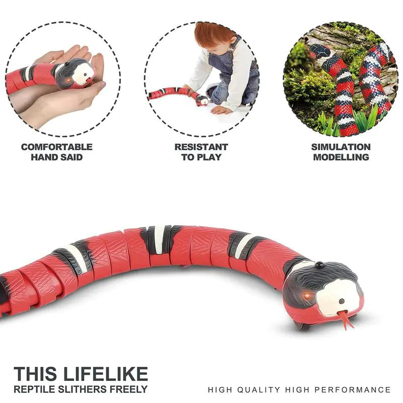 Smart Sensory Snake Cat Play Toy