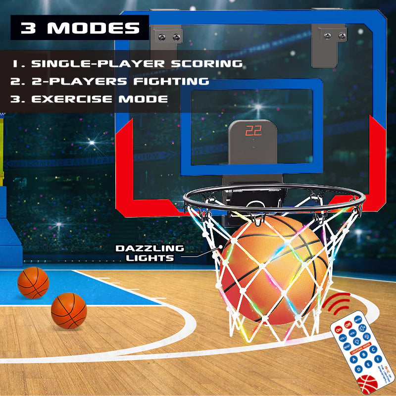 LED Big Swish Basketball Indoor Hoop