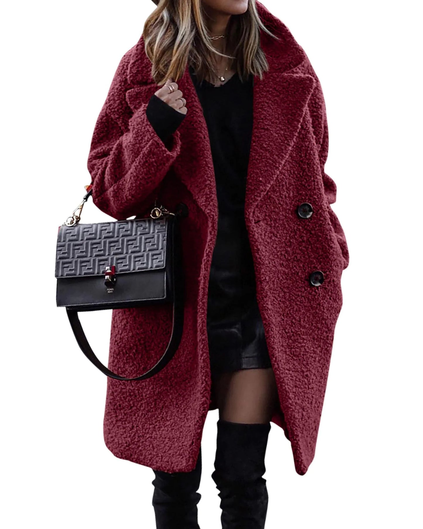 Velvet Elegance Winter Coat