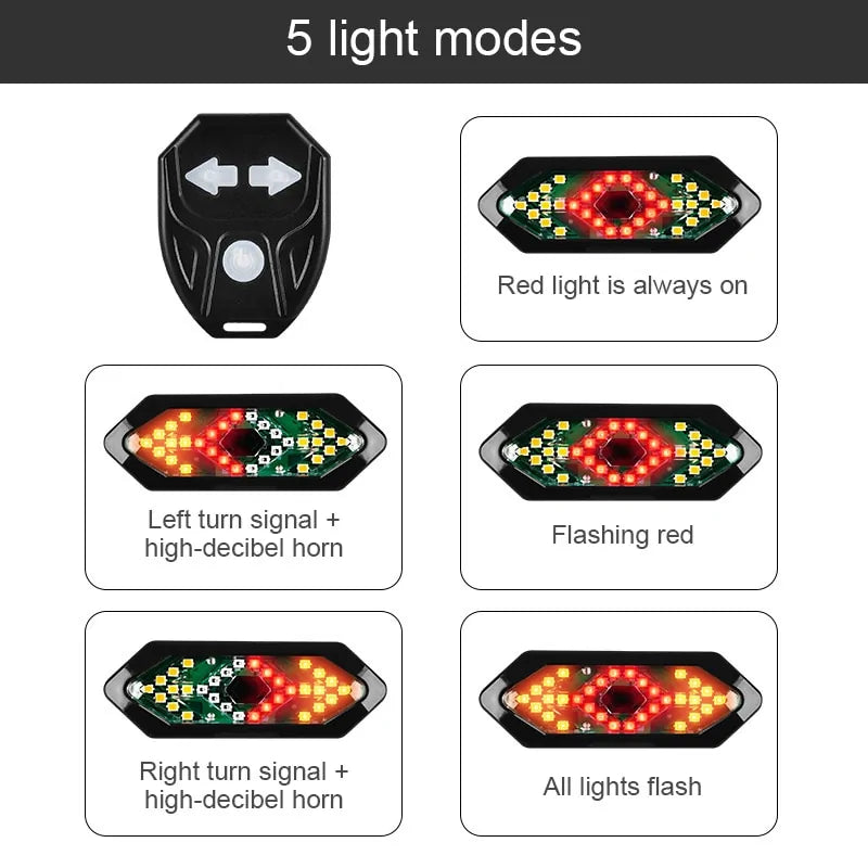 BikeSafe Rear Signal Light with Horn