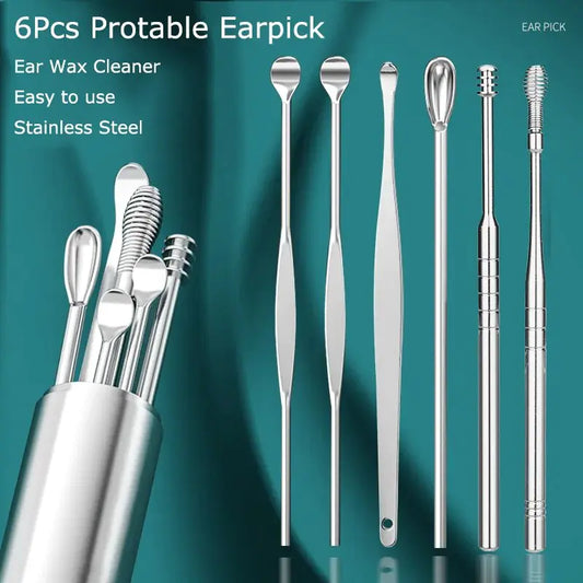 Deluxe Stainless Earwax Removal Set