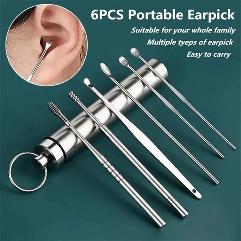 Deluxe Stainless Earwax Removal Set