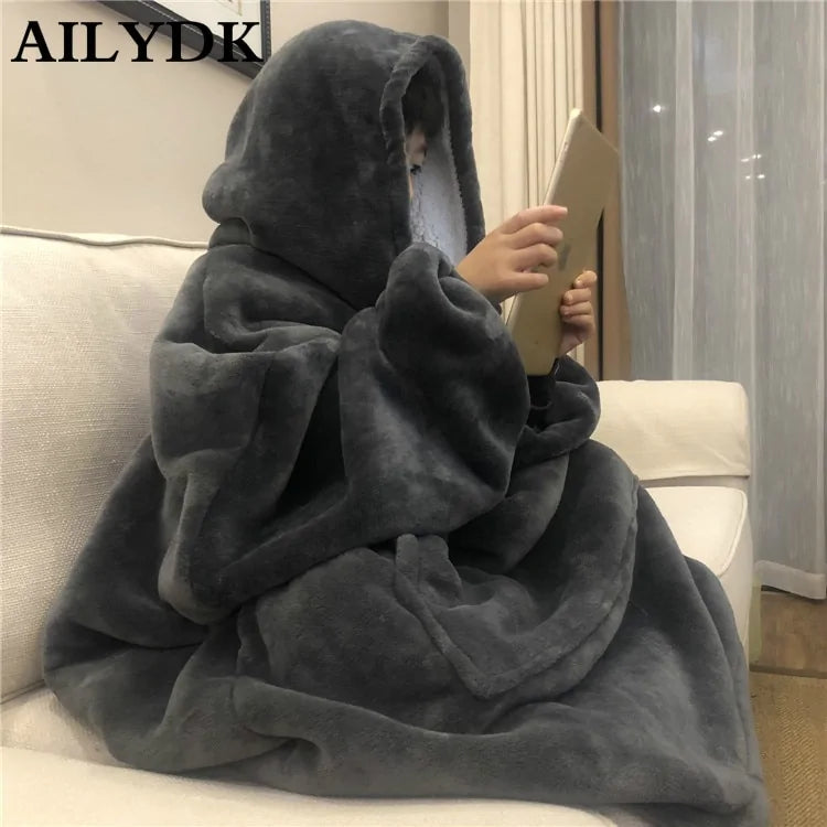 Stylish Hooded Lounge Blankets