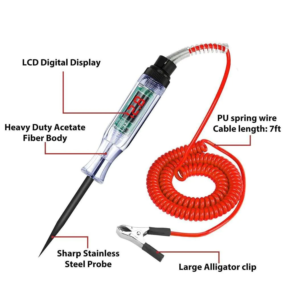 Auto Circuit Electric Tester Light 6-24V