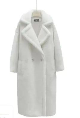 Plush Cashmere Lamb Winter Coat