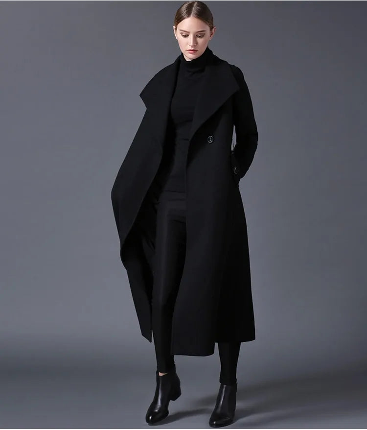 Elegant Winter Wool Overcoat